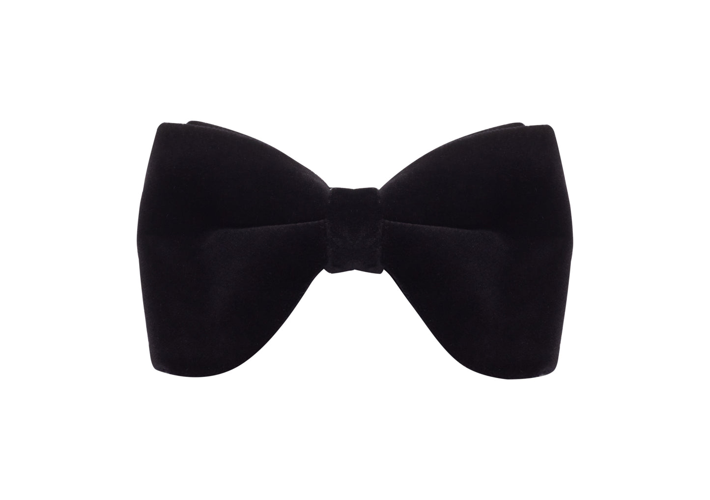 Black Velvet Modern Bow Tie
