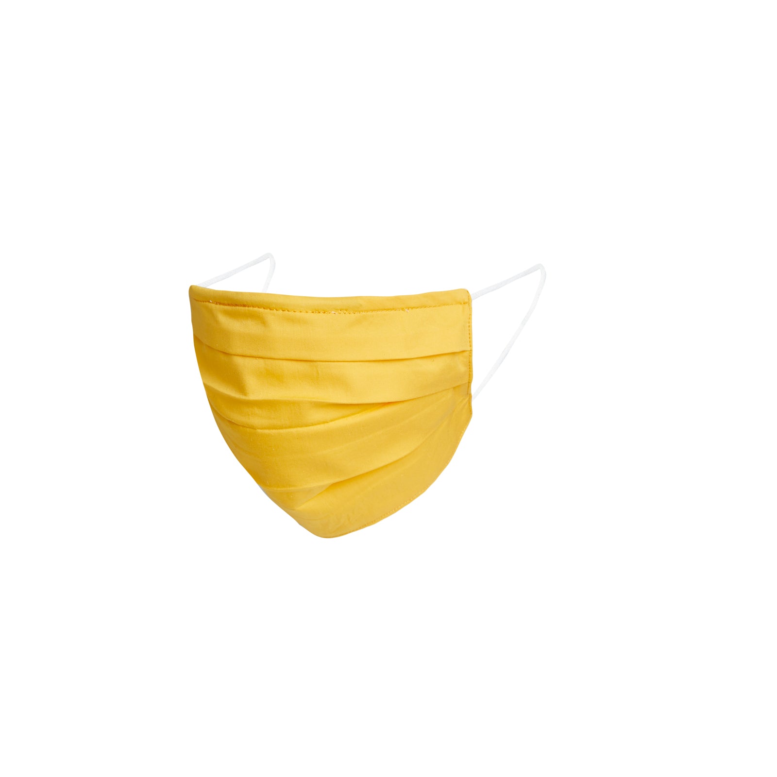 sarı renkli yıkanabilir pamuk maske yüzde nasıl duruyor