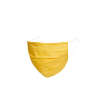 Görseli Galeri görüntüleyiciye yükleyin, sarı renkli yıkanabilir pamuk maske yüzde nasıl duruyor
